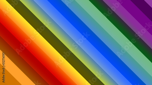 LGBT or LGBTQ pride color flag stripes animated background. Abstract pride flag background animation. © PhoenixStock