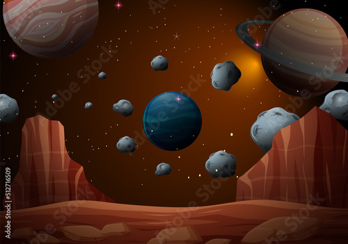 Outer space background wallpaper
