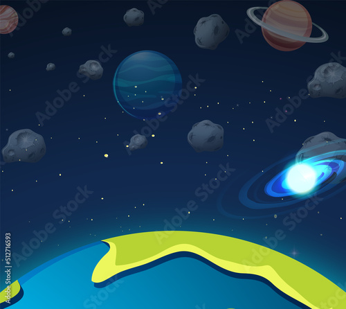 Outer space background wallpaper