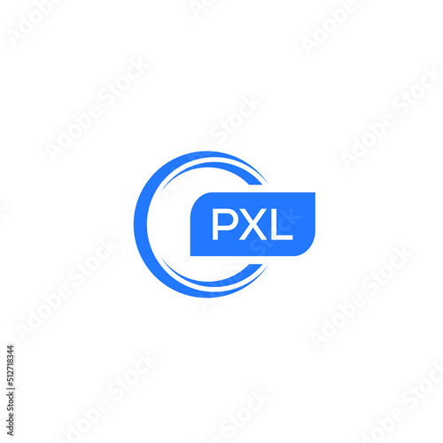 PXL letter design for logo and icon.PXL typography for technology, business and real estate brand.PXL monogram logo.vector illustration. photo