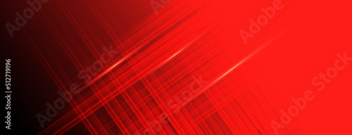 Abstract geometric black and red lines shape movement background. Vector illustration