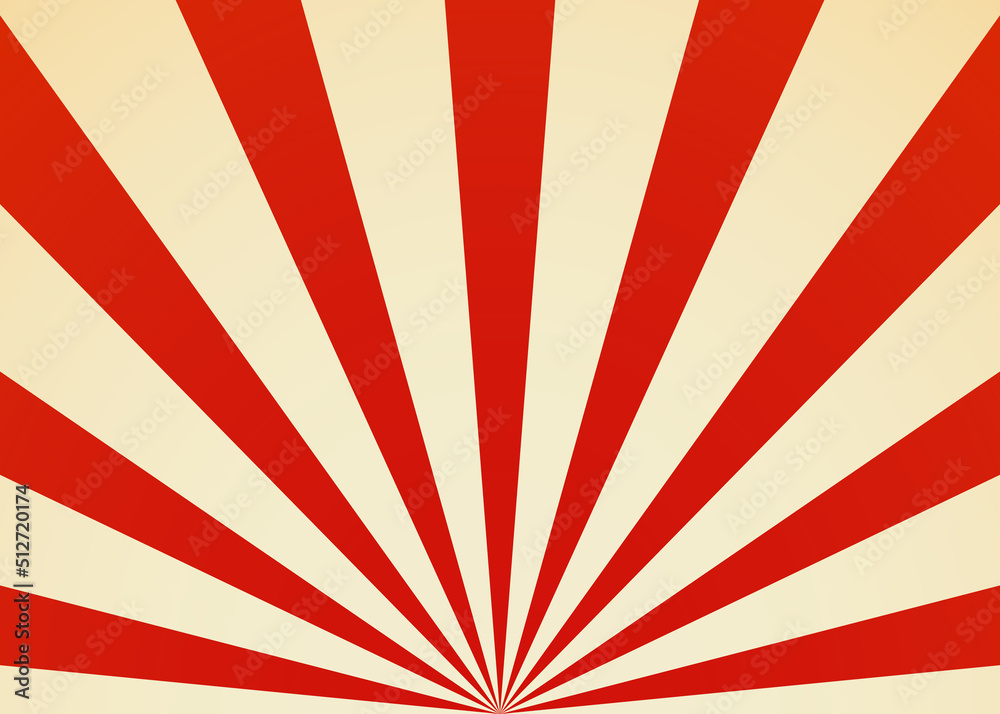 Fototapeta premium Circus background. Retro sunburst background. Vector.