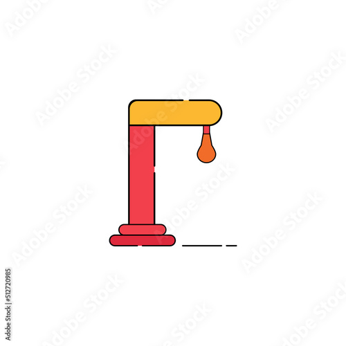 Boxing machine icon, vector illustration in flat cartoon design.