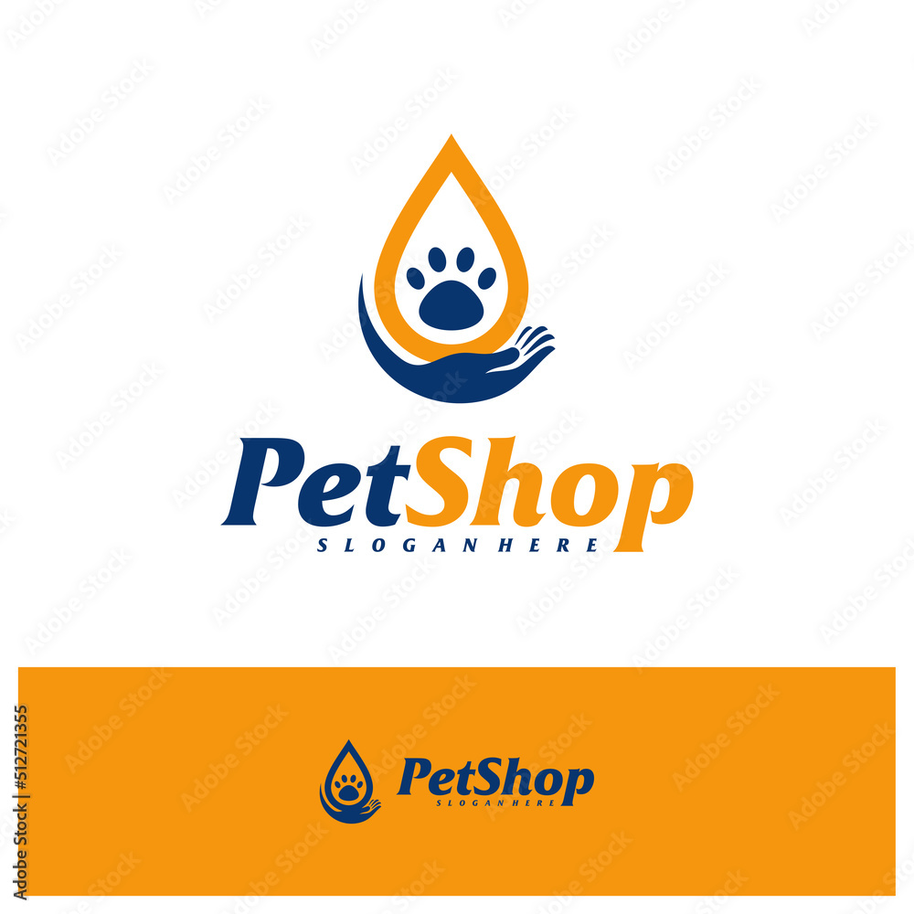 Pet Care Logo Design Template. Pet logo concept vector. Emblem, Creative Symbol, Icon Pet Care Logo Design Template. Pet logo concept vector. Emblem, Creative Symbol, Icon
