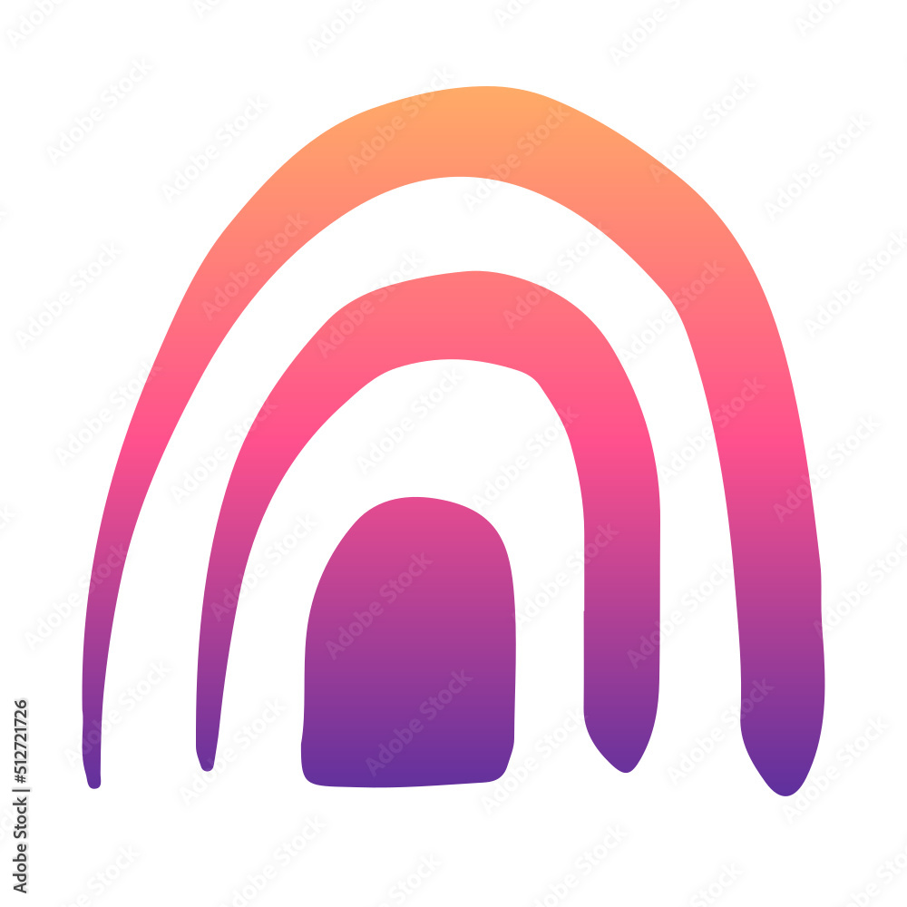 gradient rainbow shape
gradient rainbow shape