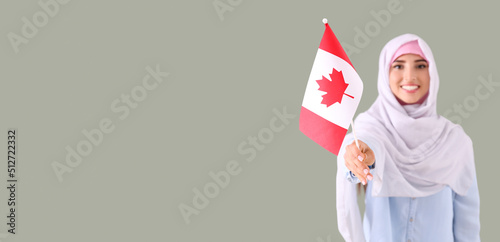 Young Muslim woman with Can...