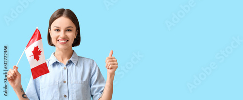 Beautiful young woman with ...