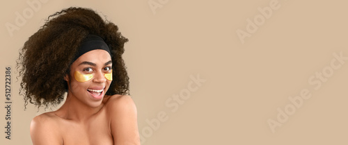 Portrait of beautiful Afric...
