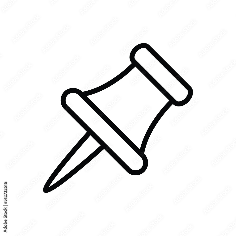 Pushpin icon vector graphic illustration Pushpin icon vector graphic illustration
