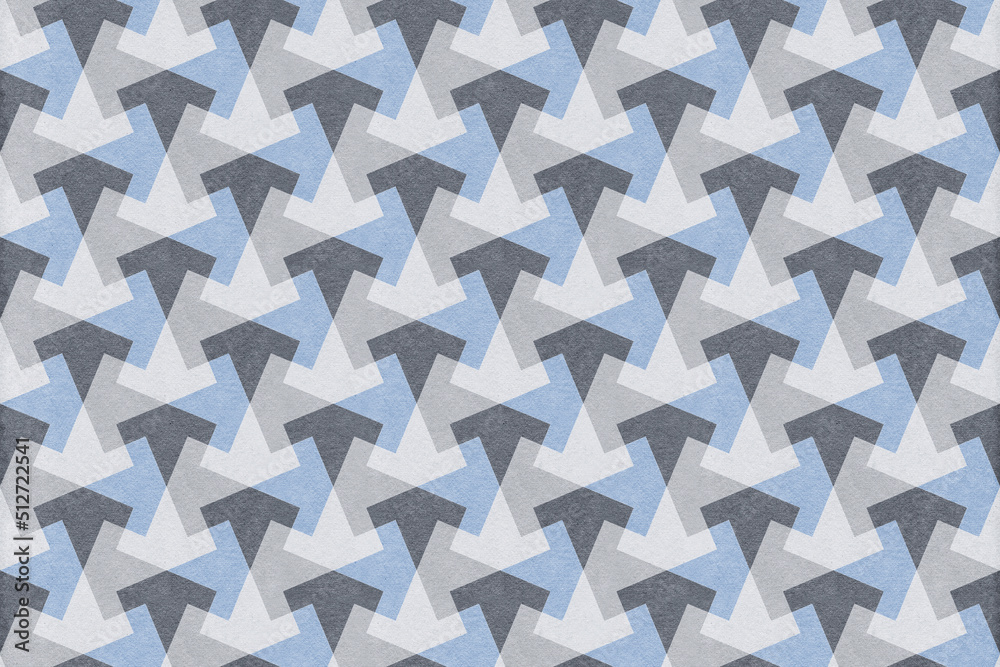 Blue arrows pattern with paper texture, repeating background Blue arrows pattern with paper texture, repeating background