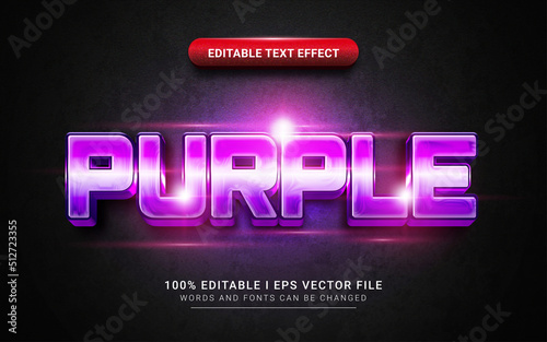 purple text effect