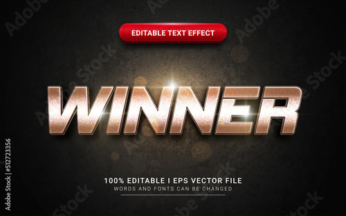 winner text effect