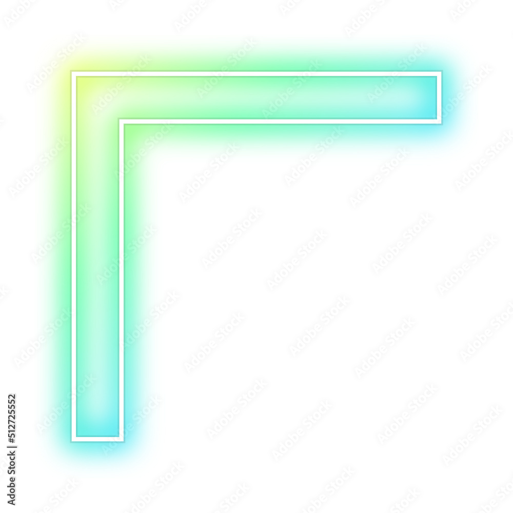 gradient neon border corner
