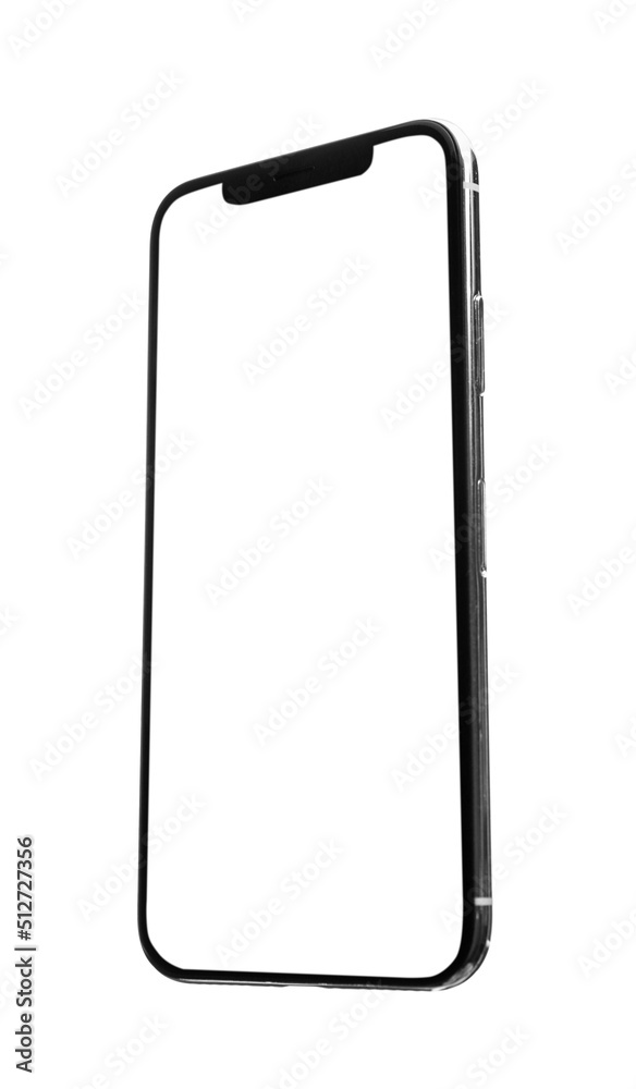 Modern smartphone on white background Modern smartphone on white background