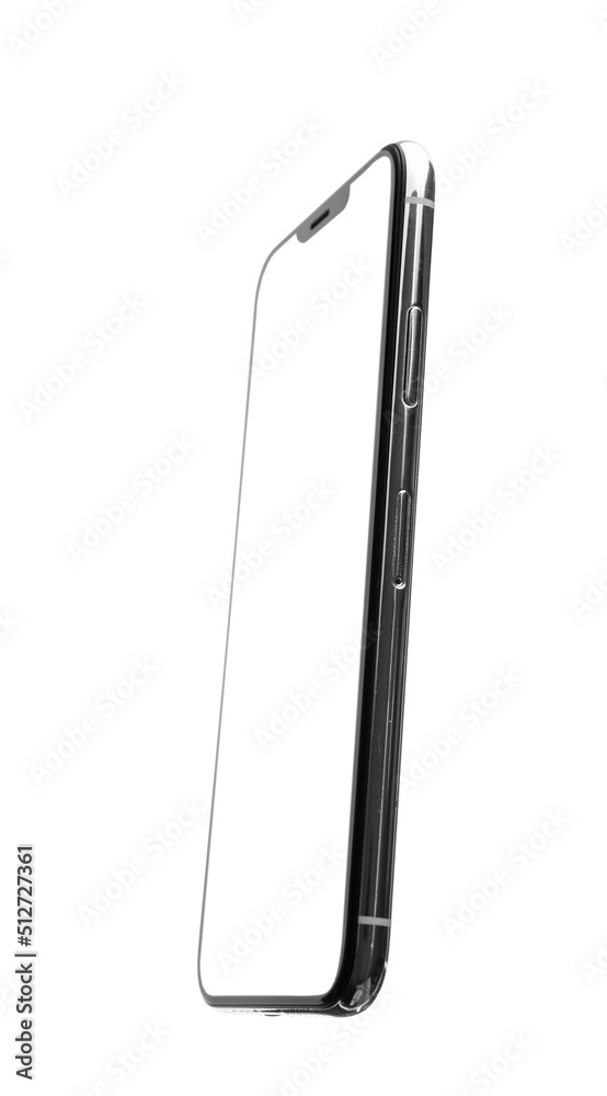 Modern smartphone on white background Modern smartphone on white background