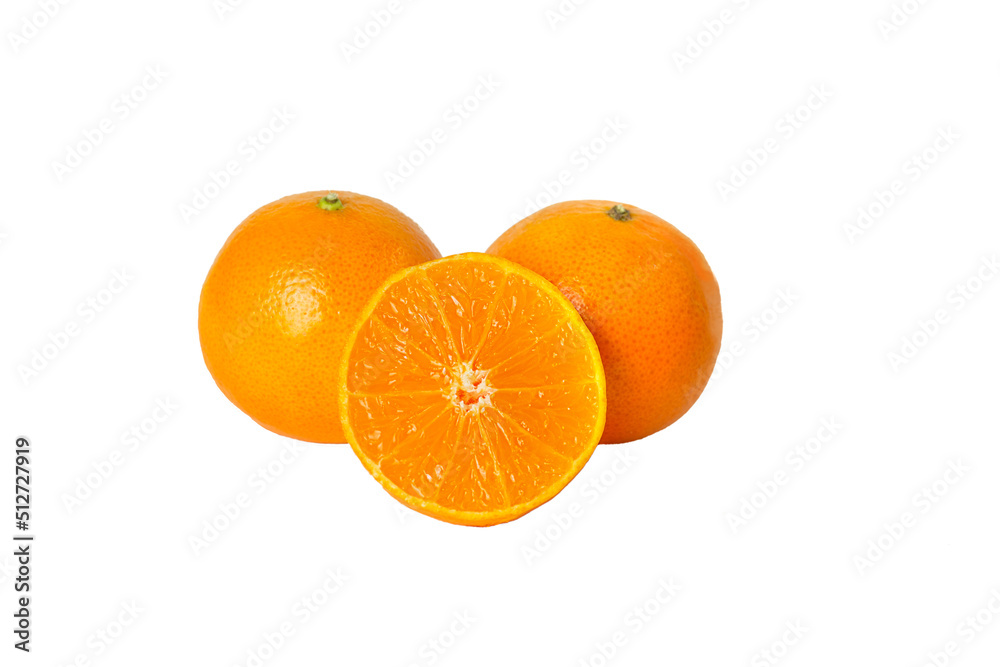 Tangerine isolated on a white background Tangerine isolated on a white background