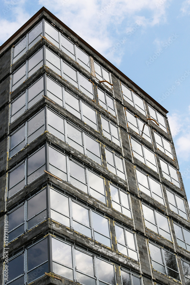 PORABKA, POLAND - JUNE 14, 2021: A skyscraper under construction in Porabka, Poland. PORABKA, POLAND - JUNE 14, 2021: A skyscraper under construction in Porabka, Poland.