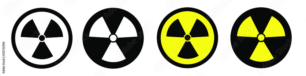 Radiation vector icon. Radiation smoking illustration sign collection. atom symbol. chimney logo. Radiation vector icon. Radiation smoking illustration sign collection. atom symbol. chimney logo.
