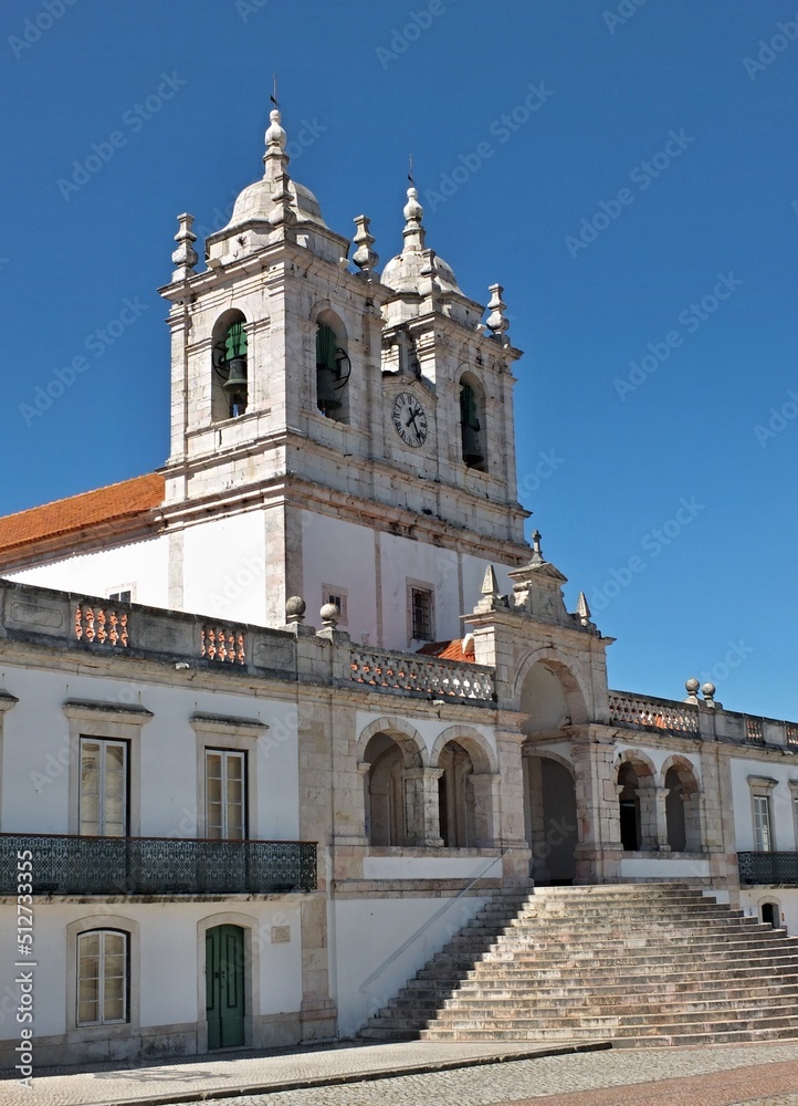 Tower of the Se cathedral  in Nazare, Centro - Portugal 