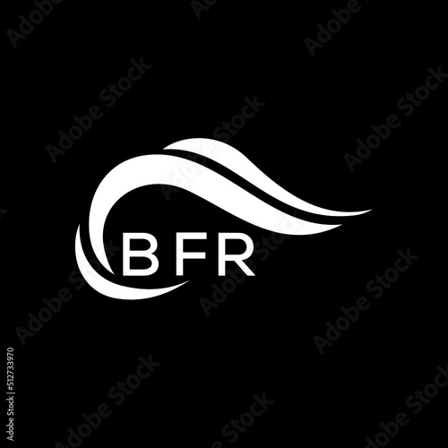 BFR letter logo. BFR best black ground vector image. BFR letter logo design for entrepreneur and business. photo