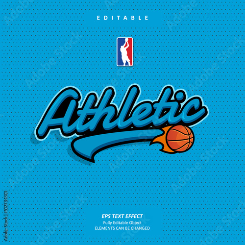 editable text effect premium vector design of blue lettering style front logo and number emblem sport,
team, club costume, name. suitable for basketball jerseys, t-shirt custom printing