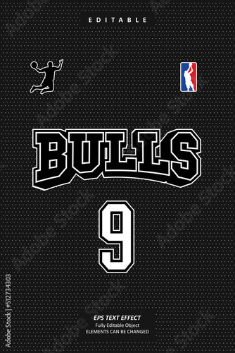 editable text effect premium vector design of black college line style front logo and number emblem sport, team, club costume, name. suitable for basketball jerseys, t-shirt custom printing