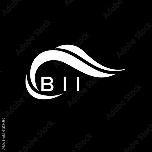 BII letter logo. BII best black ground vector image. BII letter logo design for entrepreneur and business.
