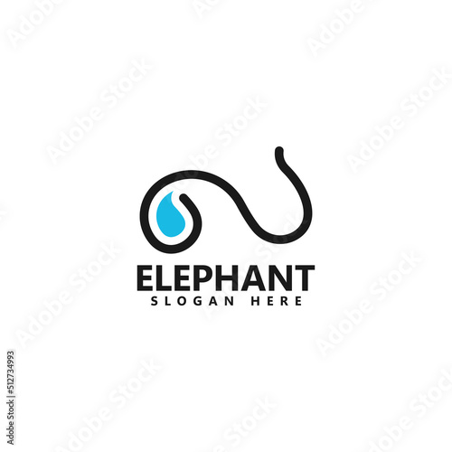 Elephant logo design template icon vector illustration