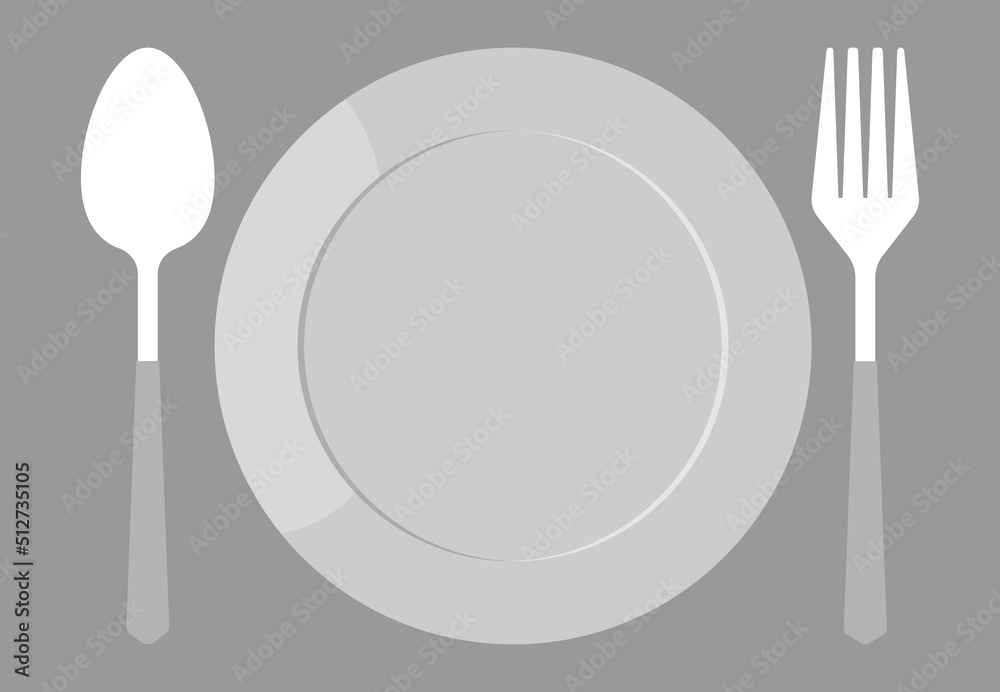 Cutlery fork spoon and plate with plants. vector sketch. hand drawing isolated
Cutlery fork spoon and plate with plants. vector sketch. hand drawing isolated