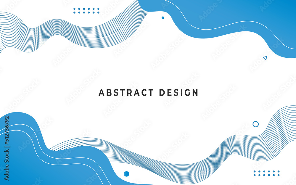 Blue wave background with copy space. Use for graphic design, presentation, poster, artwork, template design, ad, print. illustration vector eps10