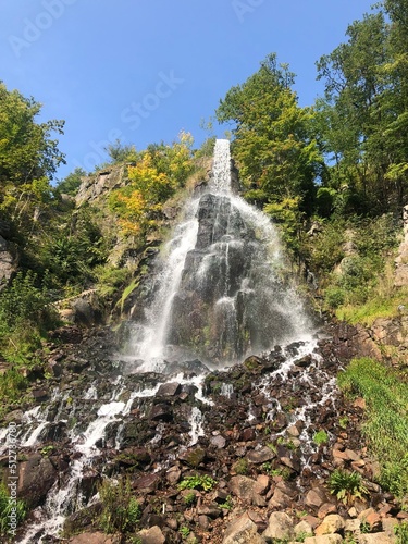 waterfall in the mountains