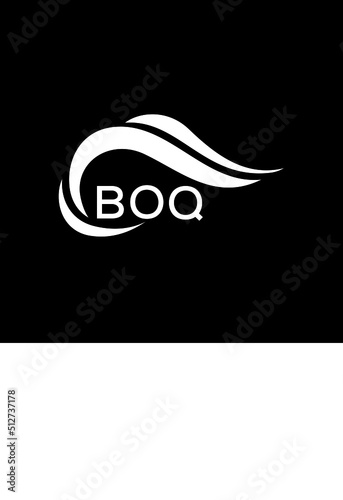 BOQ letter logo. BOQ best black ground vector image. BOQ letter logo design for entrepreneur and business. photo