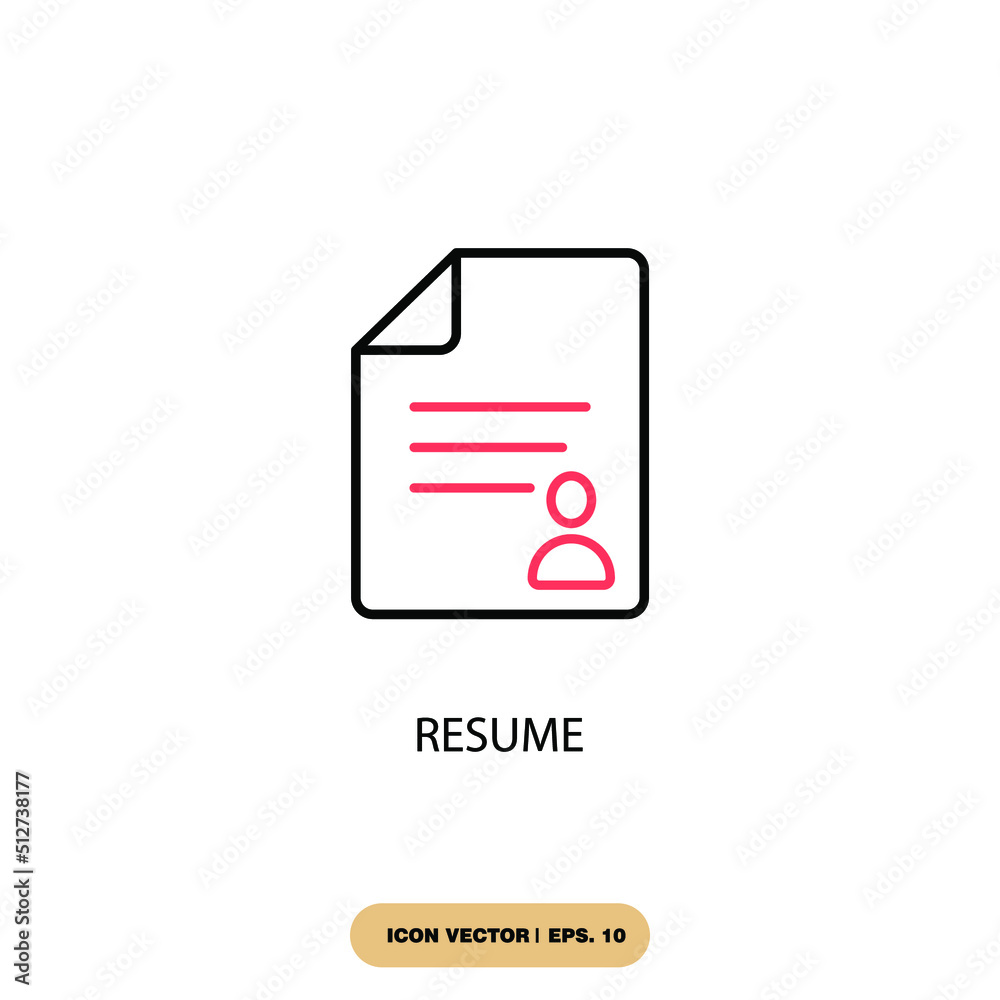 resume icons symbol vector elements for infographic web resume icons symbol vector elements for infographic web