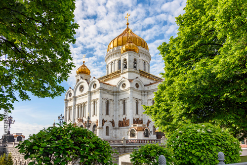 Cathedral of Christ the Savior (Khram Khrista Spasitelya) in Moscow, Russia