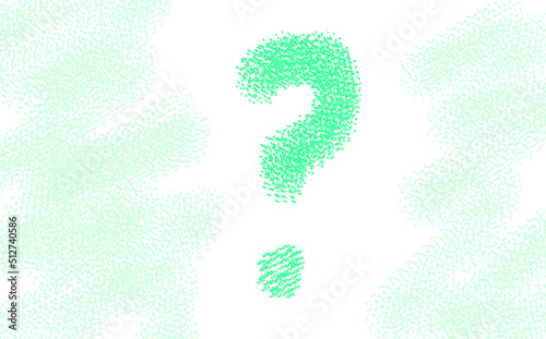 green question mark  artistic background