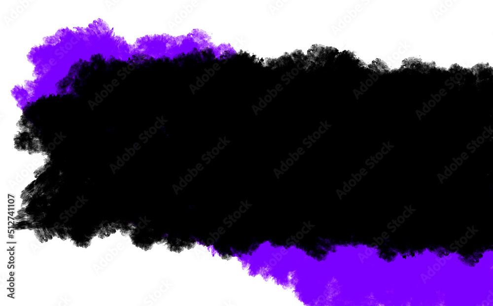 two spots purple and black for the text of the inscription. background with liquid texture