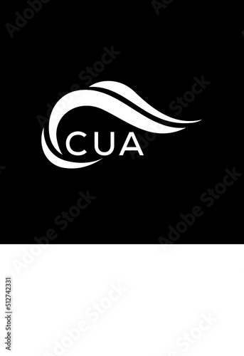 CUA letter logo. CUA best black ground vector image. CUA letter logo design for entrepreneur and business.