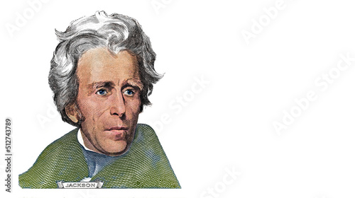 Andrew Jackson cut from 20 dollar banknote