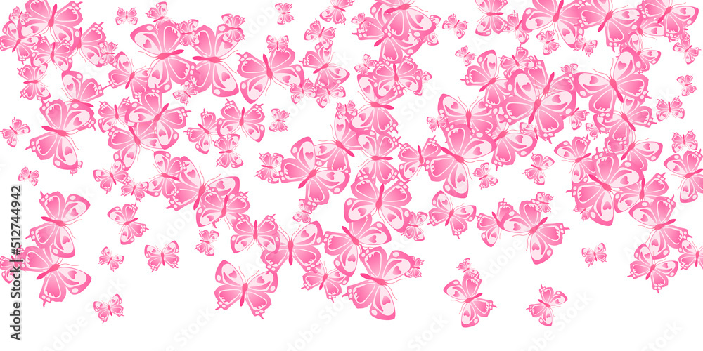 Fairy pink butterflies cartoon vector wallpaper. Summer cute insects. Wild butterflies cartoon children illustration. Sensitive wings moths graphic design. Nature beings. Fairy pink butterflies cartoon vector wallpaper. Summer cute insects. Wild butterflies cartoon children illustration. Sensitive wings moths graphic design. Nature beings.