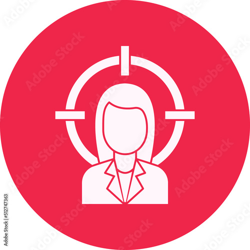 Customer target Vector icon which is suitable for commercial work and easily modify or edit it