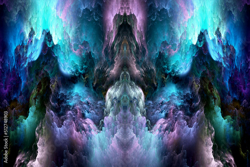 Neon abstract graphic pattern geometric