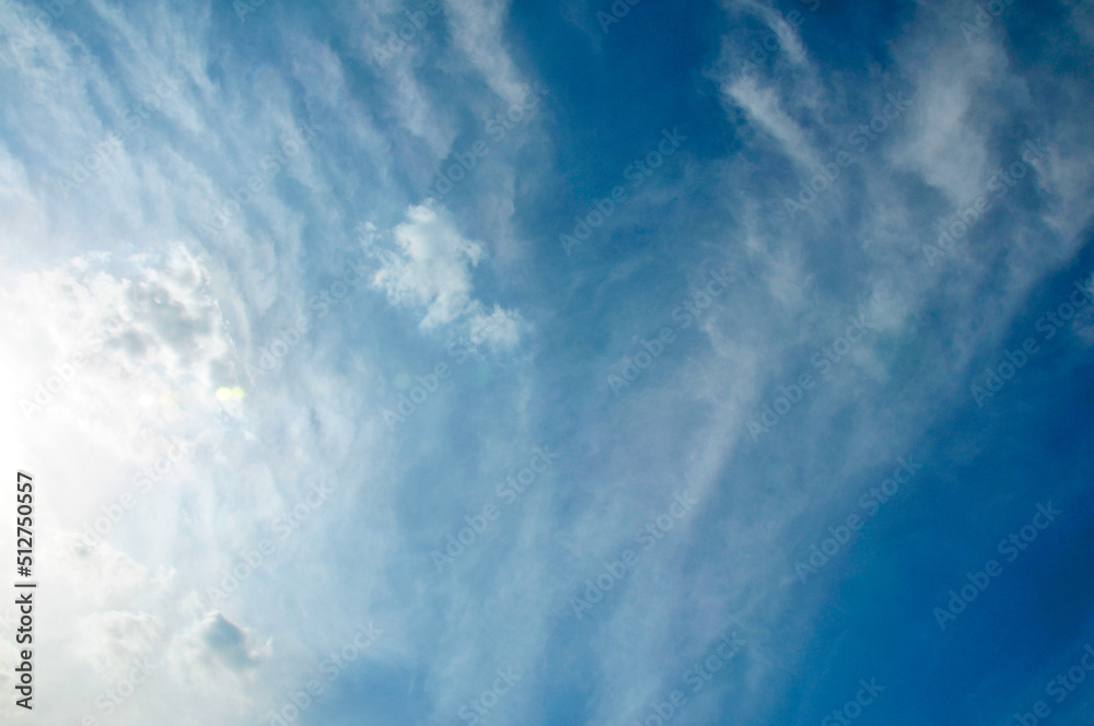 blue sky with clouds