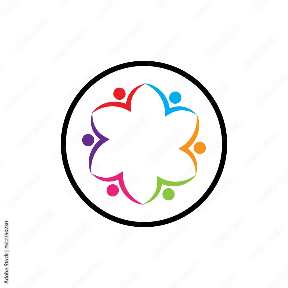 Community, network and social icon vector