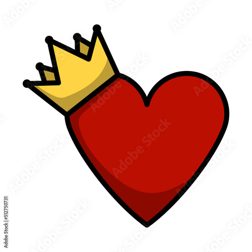 Valentine Heart Crown Icon