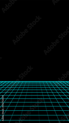 retro neon blue green themed background