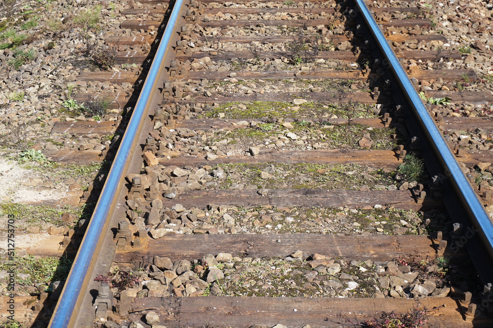 Train track/ railroad - perspective Train track/ railroad - perspective
