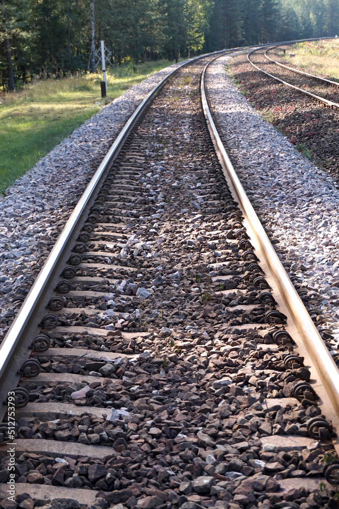Train track/ railroad - perspective Train track/ railroad - perspective
