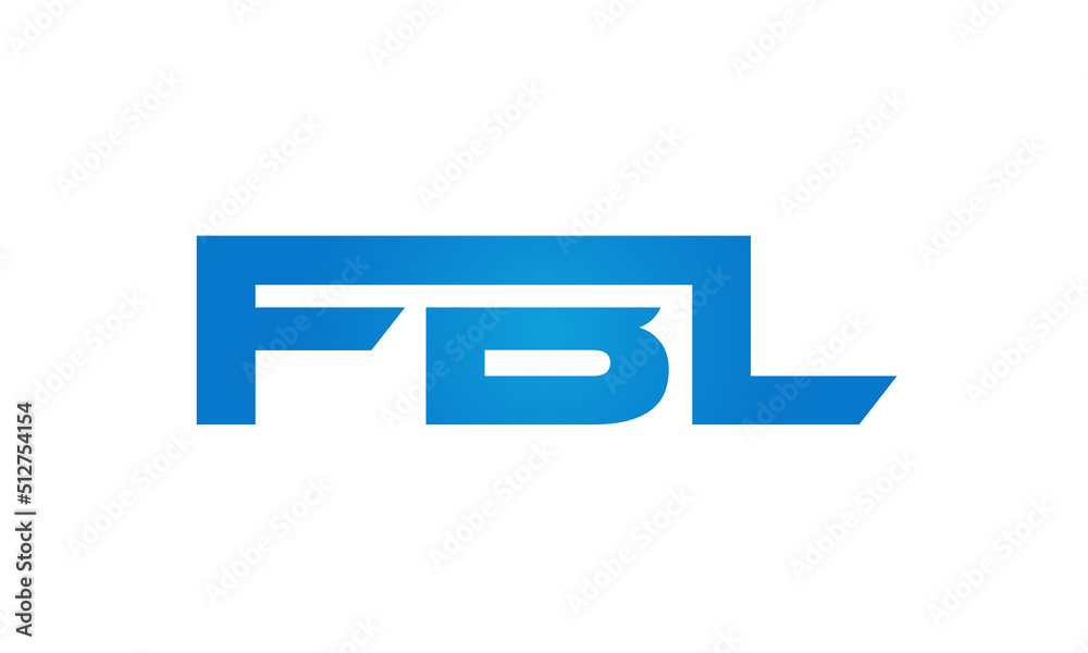 FBL letters Joined logo design connect letters with chin logo logotype icon concept FBL letters Joined logo design connect letters with chin logo logotype icon concept