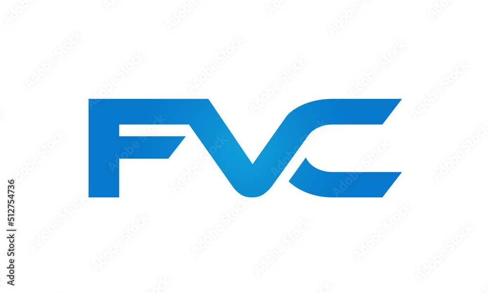 FVC letters Joined logo design connect letters with chin logo logotype icon concept FVC letters Joined logo design connect letters with chin logo logotype icon concept