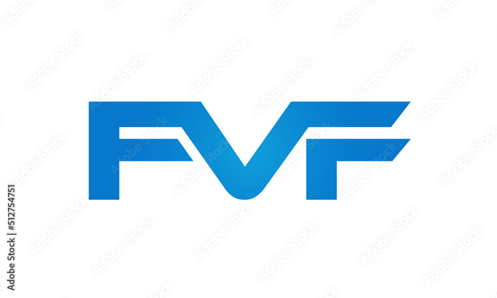 FVF letters Joined logo design connect letters with chin logo logotype icon concept FVF letters Joined logo design connect letters with chin logo logotype icon concept